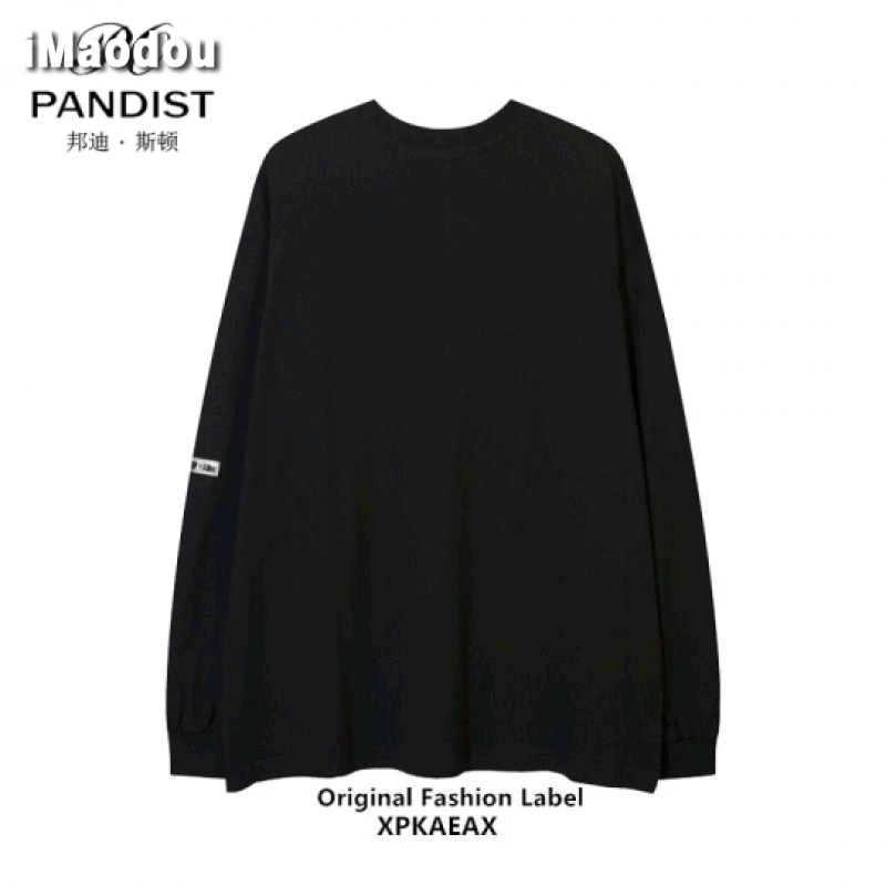 IMaodou Áo Thun Dài Tay size Lớn Phong Cách retro Thời Trang
