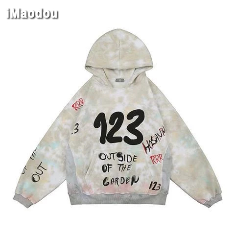 IMaodou Áo Sweater Dáng Rộng Họa Tiết simpson Vẽ Tay Phong Cách Đường Phố Cho Nam Và Nữ