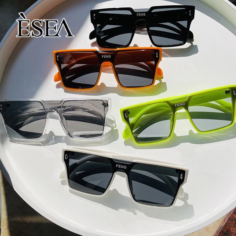 Kính râm nam ESEA kính râm màu chống tia cực tím thời trang cả nam và nữ đều có thể mặc