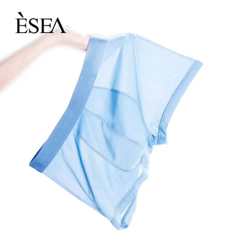 Quần Lót Lụa Thoáng Khí Kháng Khuẩn Màu Sắc Đơn Giản Cho Nam