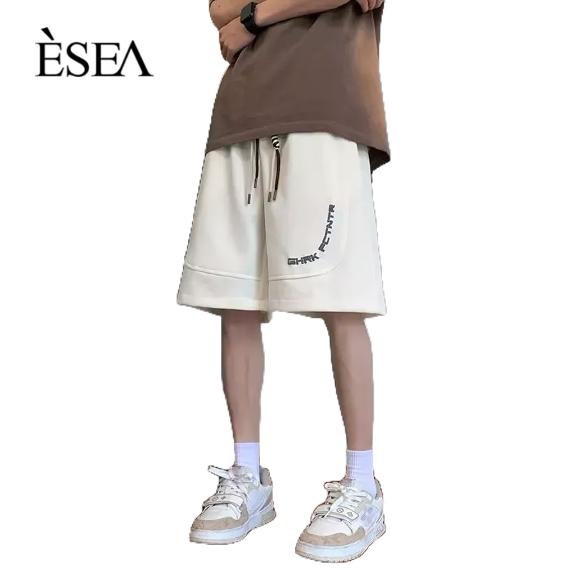 Quần Short Dáng Rộng In Chữ ESEA Phong Cách Âu Mỹ Cá Tính Cho Nam
