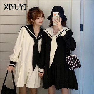 XIYUYI Đầm Ngắn Tay Ôm Dáng Phong Cách Hàn Quốc Thời Trang Mùa Hè Cho Nữ