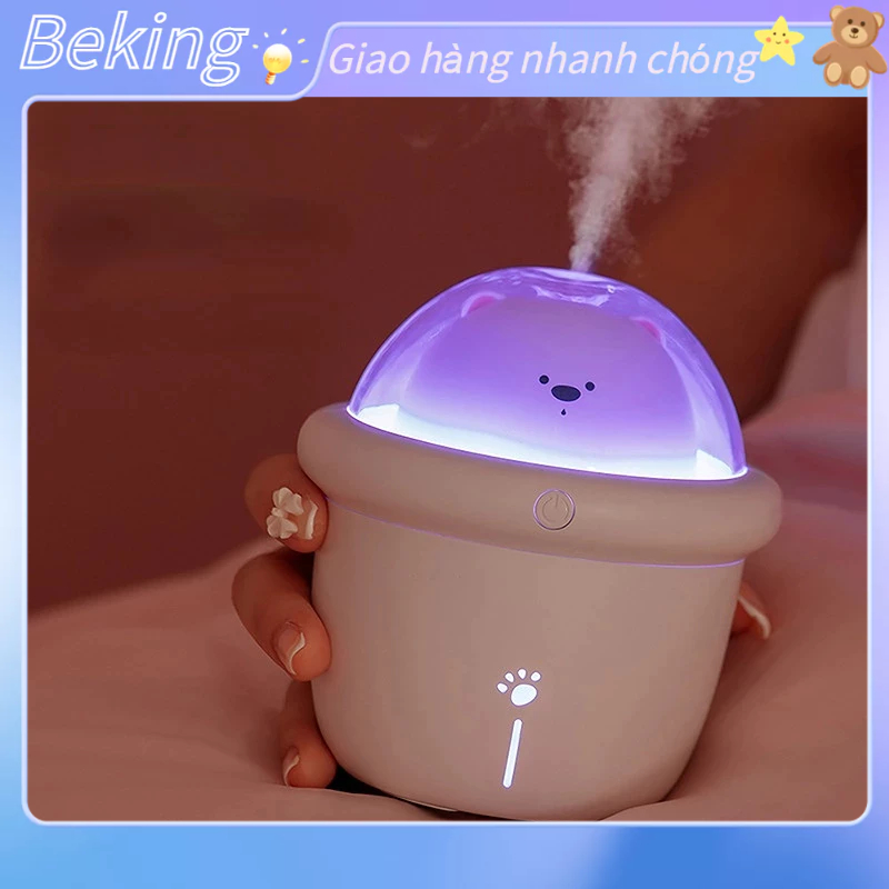 Máy phun sương mini tạo độ ẩm không khí hình mèo dễ thương dung tích 200ml Beking