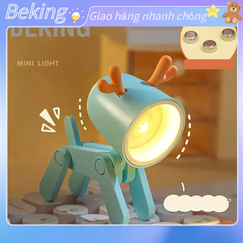 [Hàng Sẵn] Đèn decor phòng ngủ Mini Thú Cưng Dễ Thương Đèn Ngủ Kawaii LED Để Bàn Ins Nhỏ Giá Đỡ Điện Thoại Trang Trí Nội Thất Bài Viết, phòng ngủ cho bé Beking E.