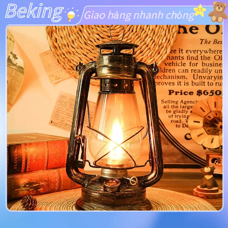 Đèn bão đèn dầu phong cách cổ điển Beking I.
