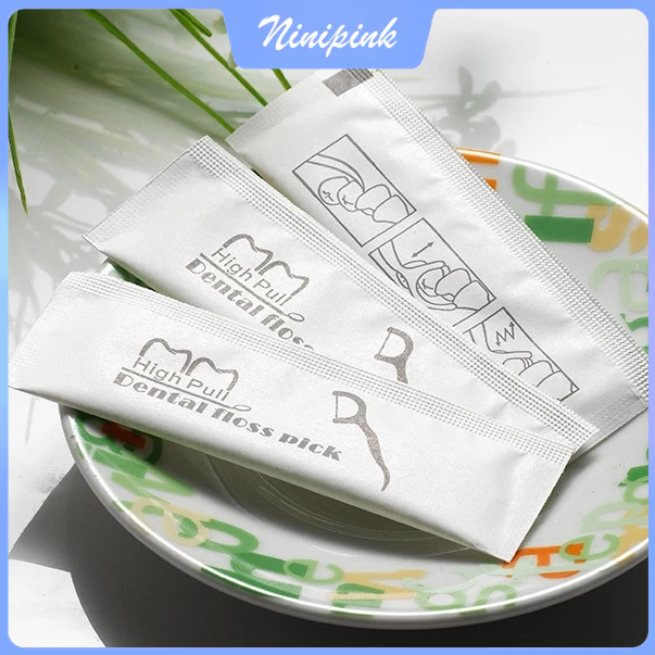Floss Gậy Túi Vệ Sinh Răng Cưa Dễ Dàng Mang Theo Cho Khách Sạn Và Nhà Hàng