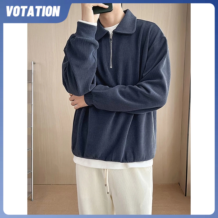 Áo sweater Khóa Kéo Nửa Chất liệu siêu mềm Thường Ngày Mùa Thu Đông Cho Nam