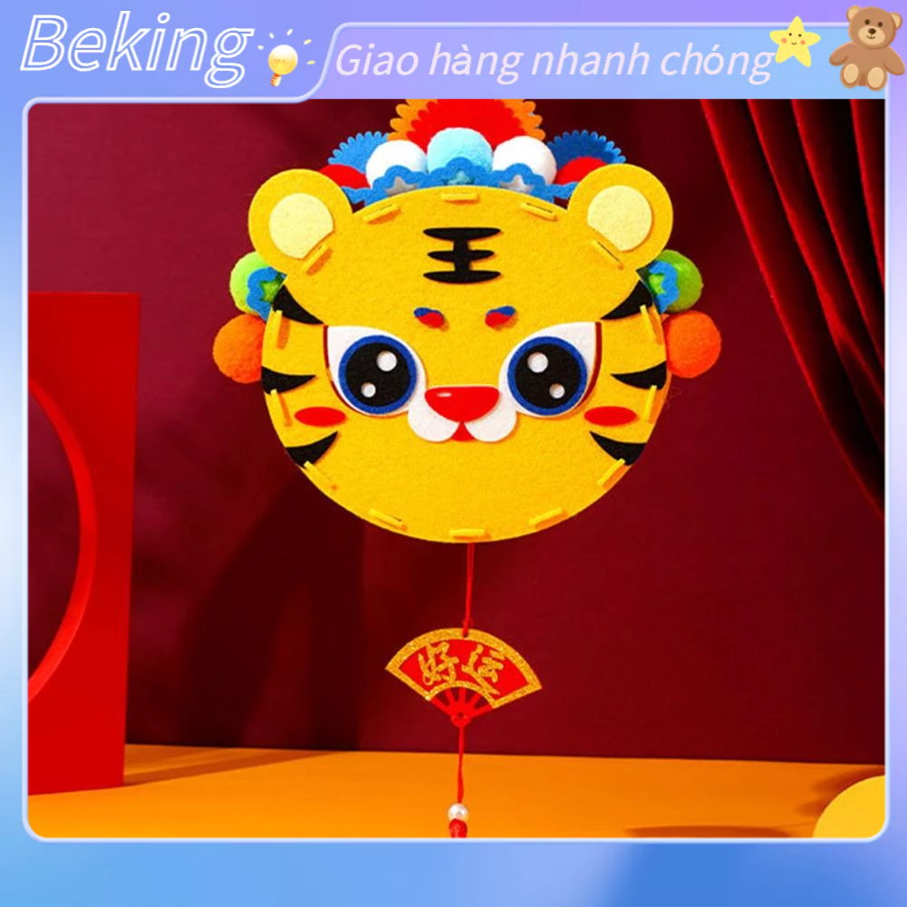 Beking Tự Làm Lễ Hội Mùa Xuân Trung Quốc Đèn Lồng Hoạt Hình Cung Hoàng Đạo Năm Mới Của Trang Trí Cầm Tay Bộ Cho Trẻ Em