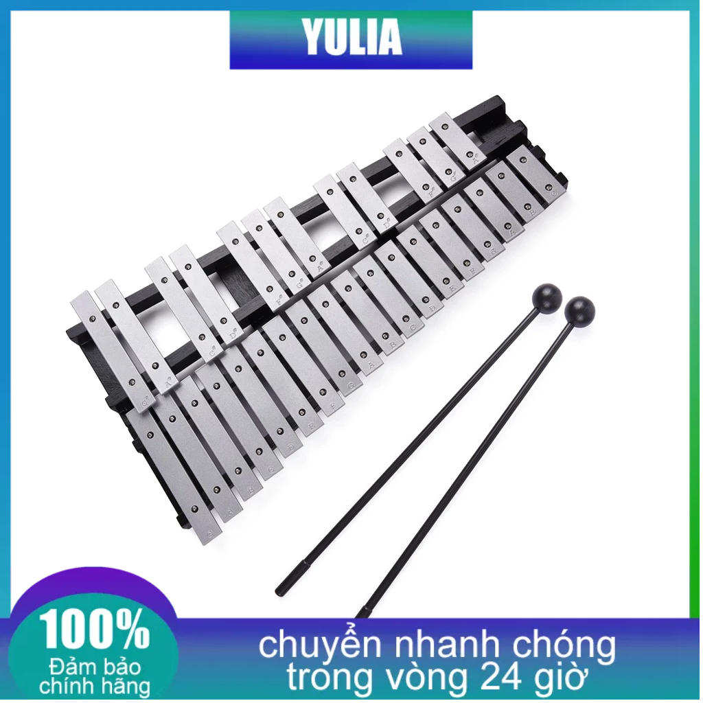 Bộ Nhạc Cụ Gõ Xylophone 30 Nốt Bằng Gỗ Và Khung Nhôm Có Thể Gấp Gọn Kèm Túi Đựng