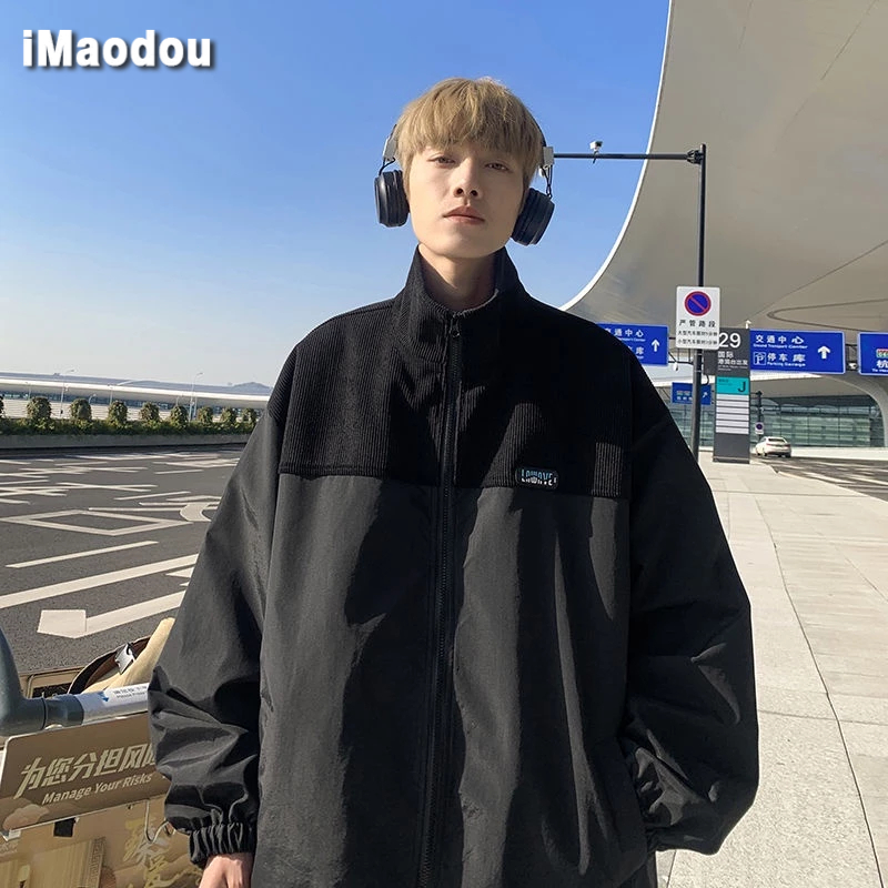 IMaodou Áo Khoác Bóng Chày Cao Cấp Phong Cách Đường Phố Mỹ Thời Trang Mùa Đông Cho Nam