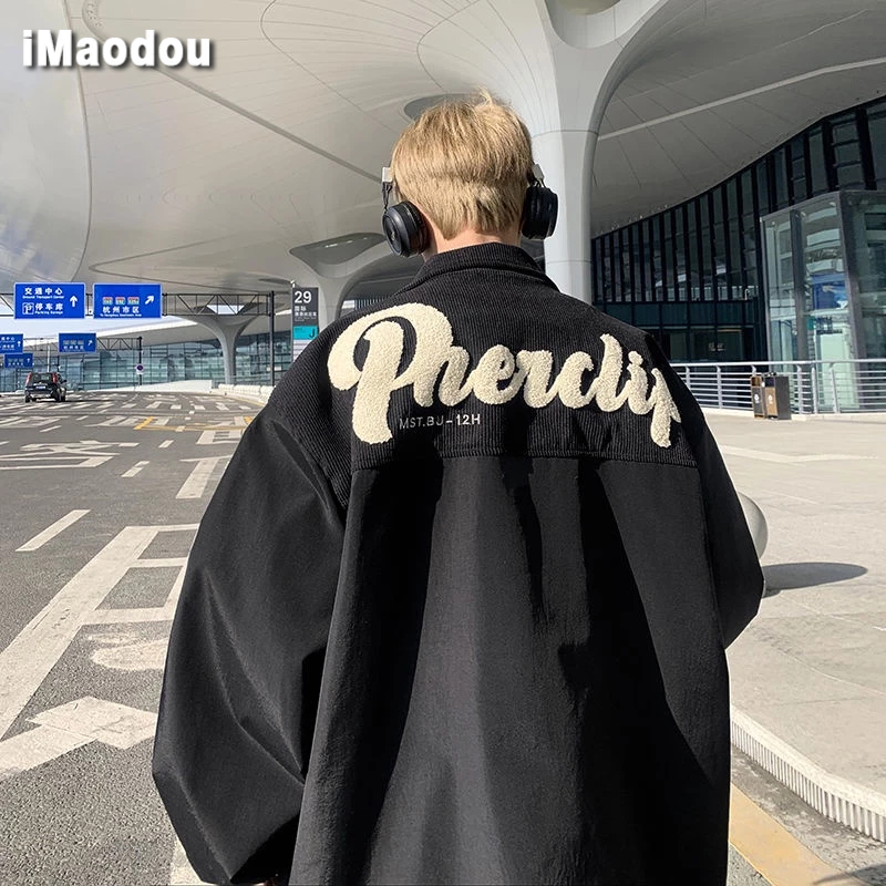IMaodou Áo Khoác Bóng Chày Cao Cấp Phong Cách Đường Phố Mỹ Thời Trang Mùa Đông Cho Nam