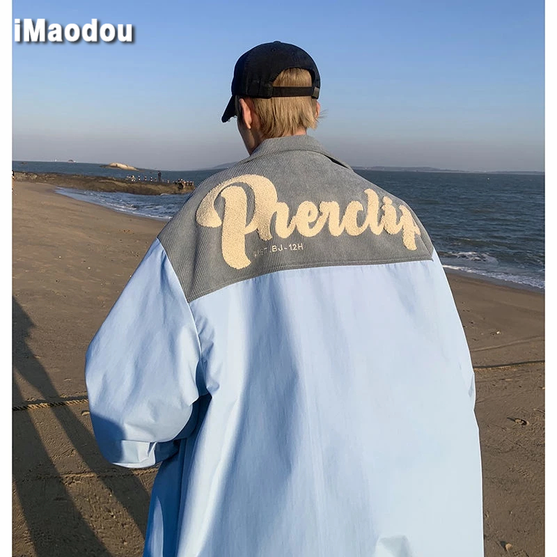 IMaodou Áo Khoác Bóng Chày Cao Cấp Phong Cách Đường Phố Mỹ Thời Trang Mùa Đông Cho Nam