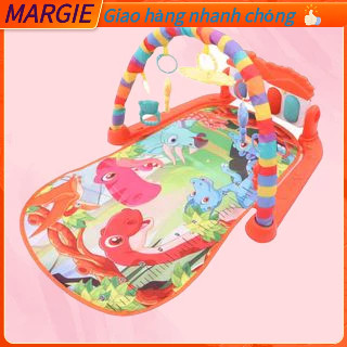 Thảm đàn Piano nằm chơi nhạc hình thú ngộ nghĩnh cho bé MARGIE