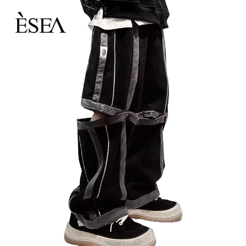 Quần Da Lộn ESEA Dáng Rộng Đơn Giản Hợp Thời Trang Cho Nam