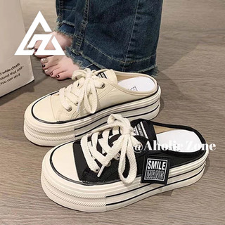 Giày lười vải canvas đế dày phong cách hàn quốc dễ phối đồ