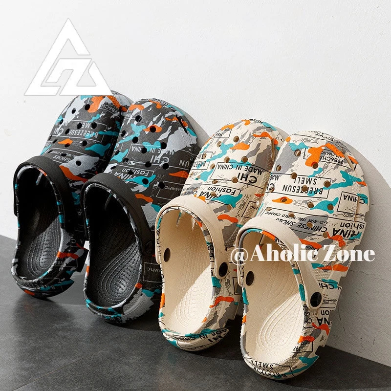 Dép Sandal Thể Thao Đế Dày Mềm Mại Thoải Mái Chống Trượt Họa Tiết Rằn Ri Phong Cách Hàn Quốc Cho Nam