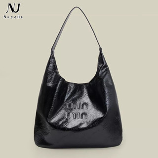  Nucelle Túi tote Đeo Vai Chất Liệu pu Cao Cấp Màu Trơn Sức Chứa Lớn Dễ Phối Đồ Thời Trang 