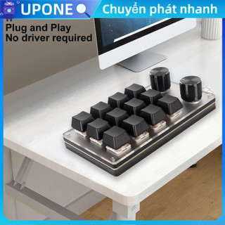 Red Switch Bàn phím macro Plug and Play Nút tùy chỉnh công thái học USB mini cho máy tính để bàn UPONE