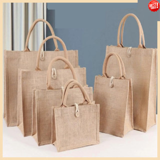 Túi tote Vải Lanh Có Tay Cầm Tái Sử Dụng Được