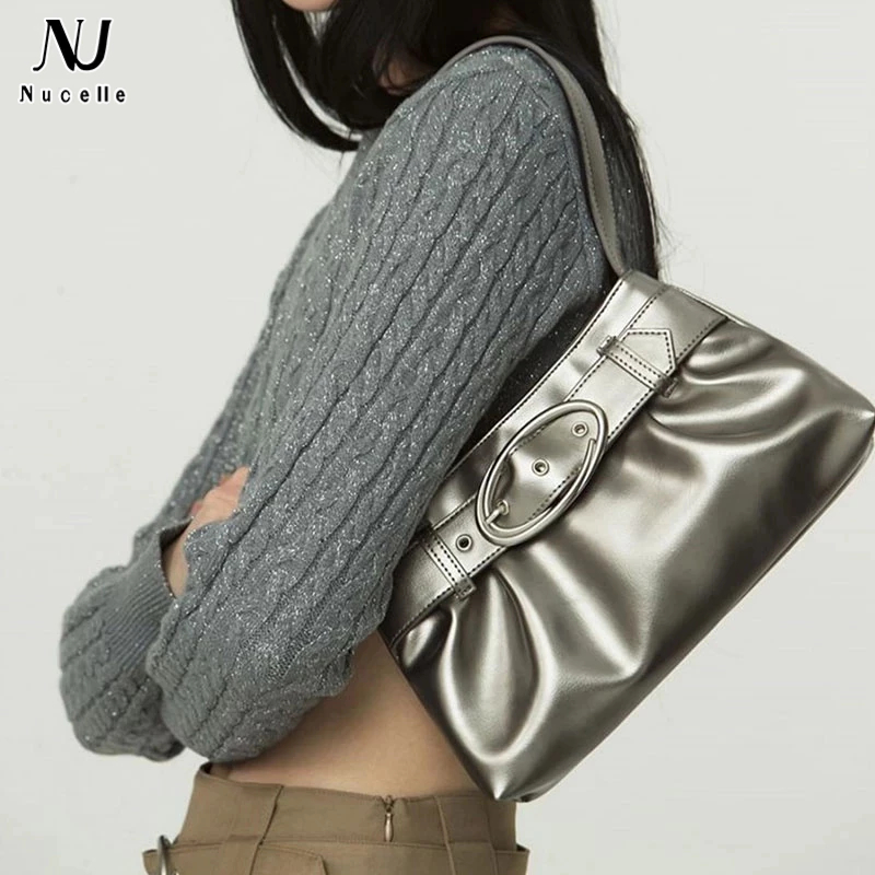 Nucelle Túi Xách Da y2k Thời Trang Sang Trọng Cho Nữ