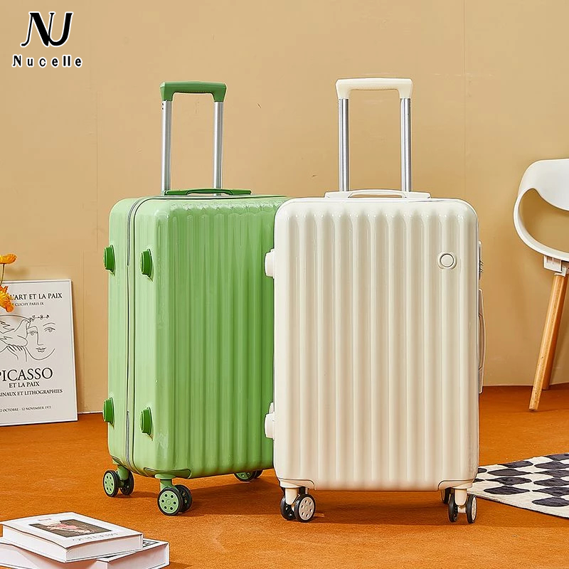 Vali NUCELLE sức chứa lớn có bánh xe kéo phong cách Hàn Quốc thời trang cho nam