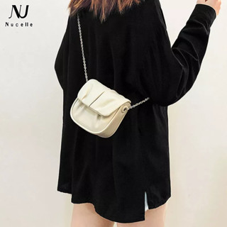  Túi đeo chéo mini NUCELLE xếp ly thời trang 