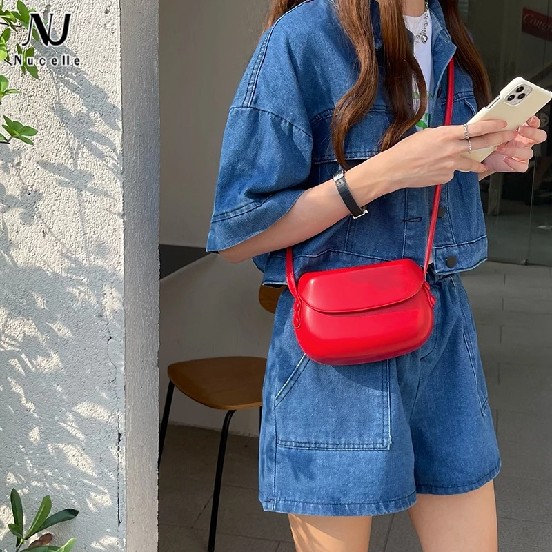 Nucelle Túi Xách mini Kiểu Dáng Đơn Giản Phong Cách retro Pháp