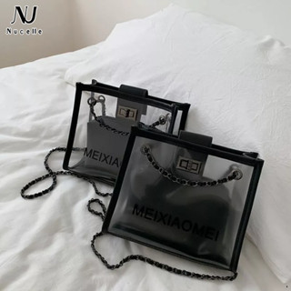  Nucelle Túi Đeo Chéo Trong Suốt Phong Cách Hàn Quốc Thời Trang Cho Nữ 