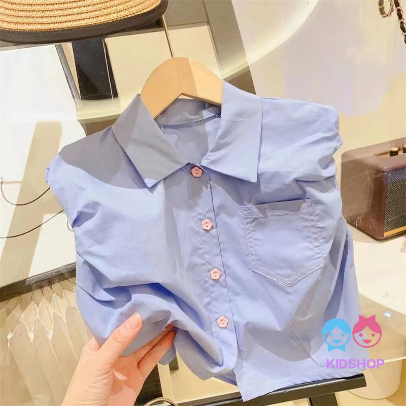 Set Áo Thun Tay Ngắn Và Quần Dài Màu Trơn Phong Cách Mới Mùa Hè 2023 Dành Cho Bé Gái