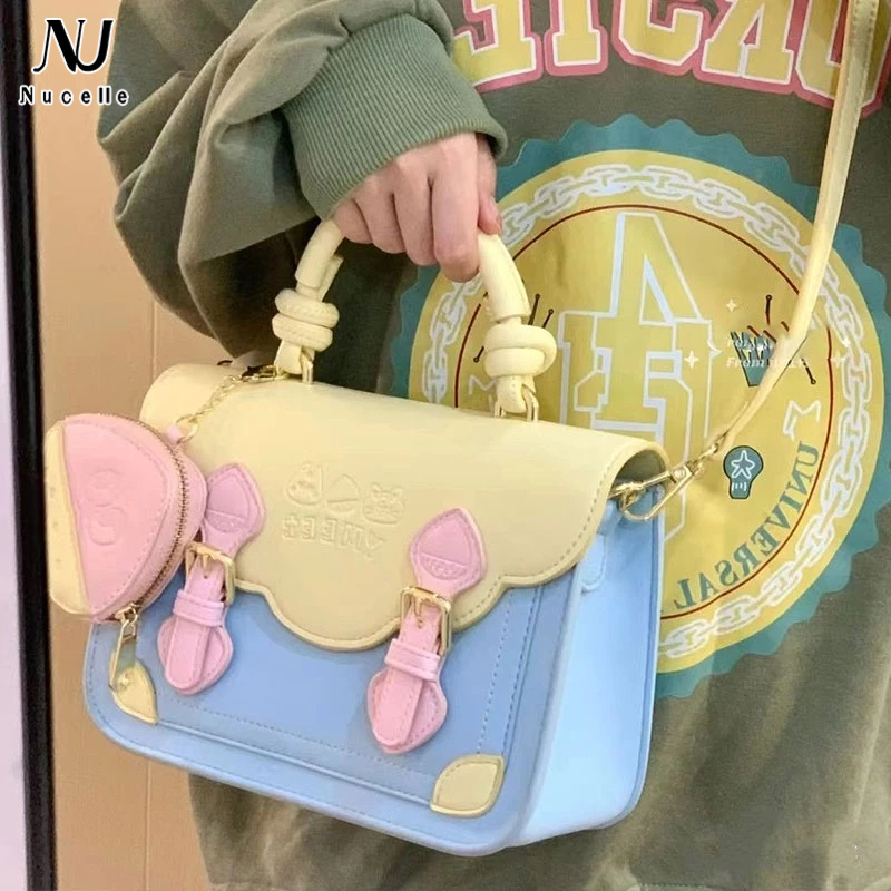 Nucelle Túi Đeo Chéo Hình Vuông Nhỏ Đựng Điện Thoại Thời Trang Cho Nữ