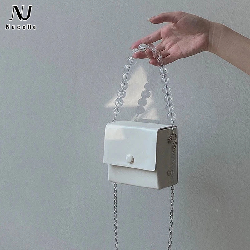 Nucelle Túi Xách Nữ Đính Ngọc Trai Thời Trang Thanh Lịch