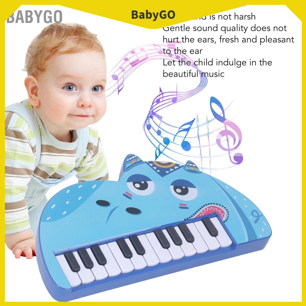 BabyGo Đàn piano điện tử dành cho trẻ em Thiết kế hoạt hình giáo dục Học sớm Bàn phím đàn người mới bắt đầu Tập đi