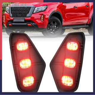 Motorlife thay thế đèn led chạy ban ngày 3 màu drl abs chống nước cho nissan navara 2021+