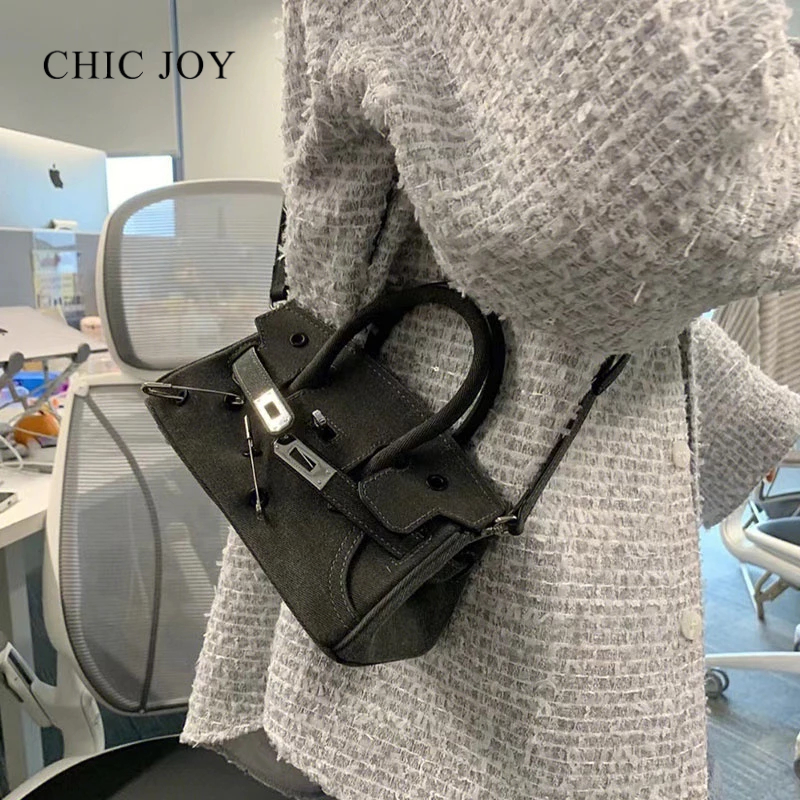 CHIC JOY Túi Đeo Chéo mini Màu Trơn Đơn Giản Thời Trang Cao Cấp Cho Nữ