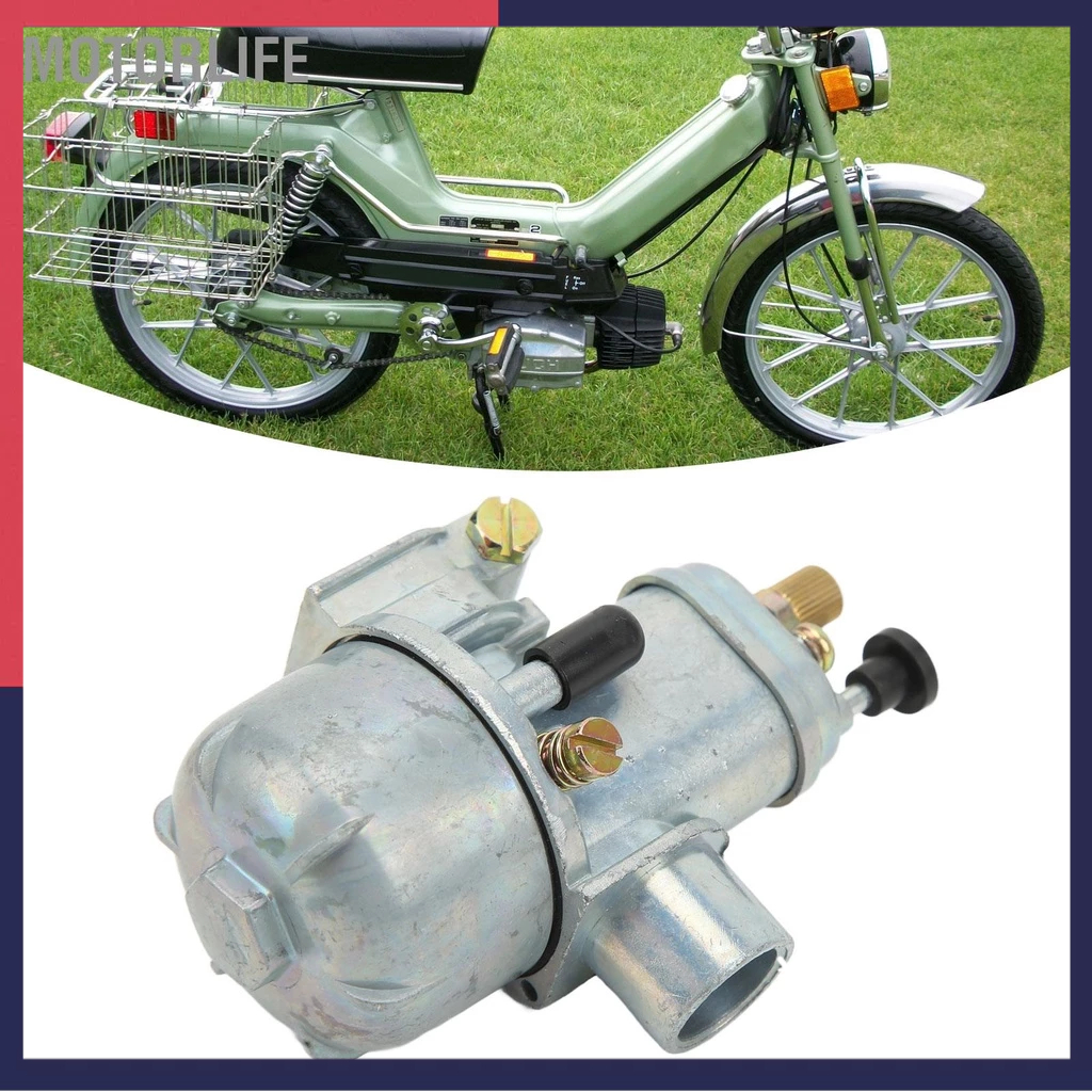 Motorlife 15mm Bing Style Carb Metal Xe máy chuyên nghiệp Bộ chế hòa khí thay thế cho động cơ Puch Maxi 50cc