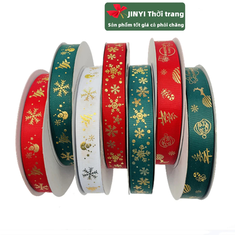 Cuộn Dây Ruy Băng 5M Trang Trí Giáng Sinh