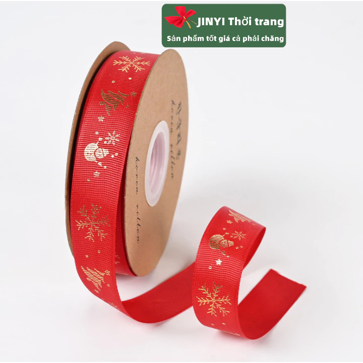 Cuộn Dây Ruy Băng 5M Trang Trí Giáng Sinh