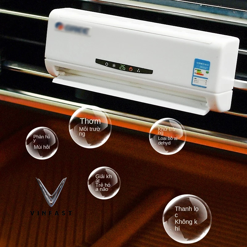 Kẹp Khuếch Tán Nước Hoa Gắn Điều Hòa Xe Hơi vinfast vf8 vf9 vf e34 vf5 vf7 lux a2.0 fadil