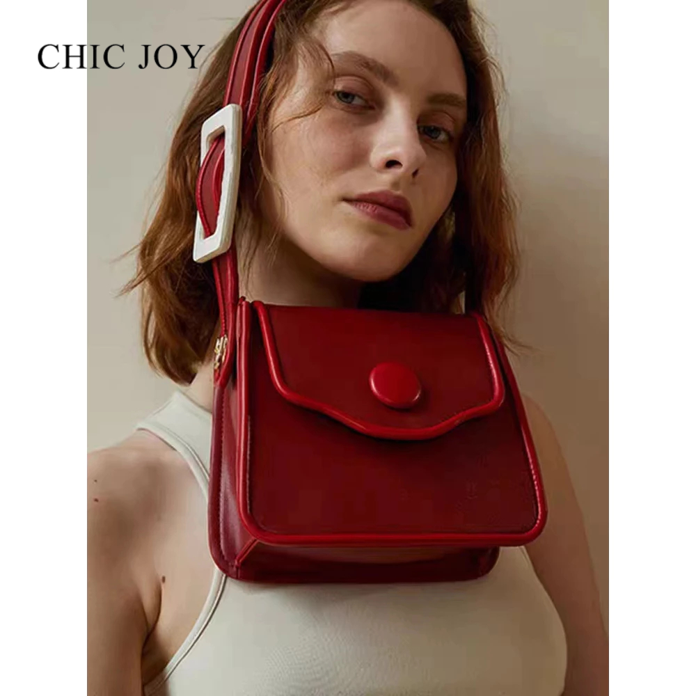 CHIC JOY❥(^_-)Thiết Kế Ban Đầu Thời Trang Một Vai Túi Chuỗi Tay Cao Cấp Đa Năng Túi Nữ