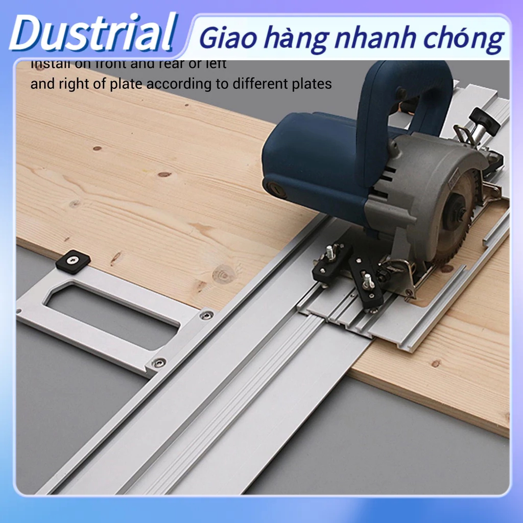 [Hàng Sẵn] Đường ray dẫn hướng cưa tròn 90 độ Công cụ cắt góc phải Phụ kiện chế biến gỗ Dustrial I.
