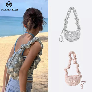 MLKSRH KQES Túi Đeo Chéo Một Bên Vai Mềm Mại Kiểu Đơn Giản Thời Trang Cao Cấp Dành Cho Bạn Nữ