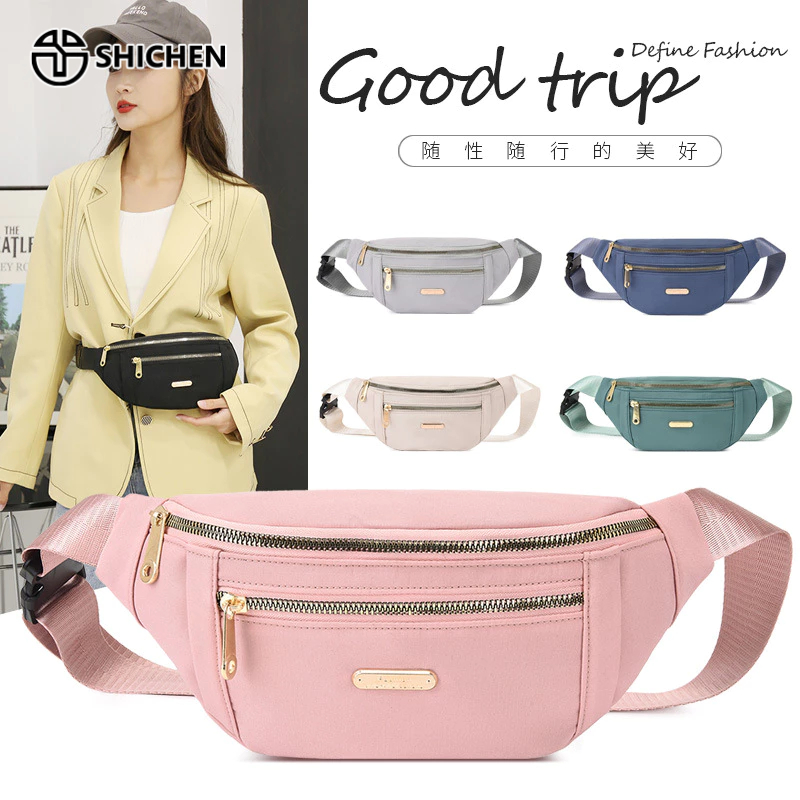 Túi Đeo Chéo Ngực Vải oxford Màu Trơn Đơn Giản Thời Trang Cho Nữ