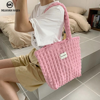 MLKSRH KQES Túi Xách Đeo Vai Bằng Vải Bạt Hình Hoa Đám Mây Đơn Giản Phong Cách Nhật Bản Cho Nữ