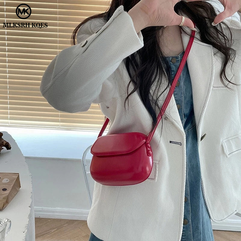 MLKSRH KQES Túi Đeo Vai Mini Đựng Điện Thoại Phong Cách Retro Thời Trang Cho Nữ