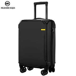 Mlksrh kqes va li kéo du lịch 20 inch bằng nhôm nhẹ có khóa kéo kiểu dáng đơn giản sang trọng