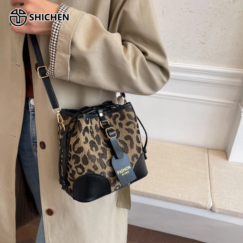 SHI CHEN ins Túi Xách bucket Đeo Vai Phong Cách niche Đơn Giản Thời Trang Mới Mẻ Thanh Lịch Có Thể Mặc Hàng Có Sẵn Bất Kỳ Dịp Nào