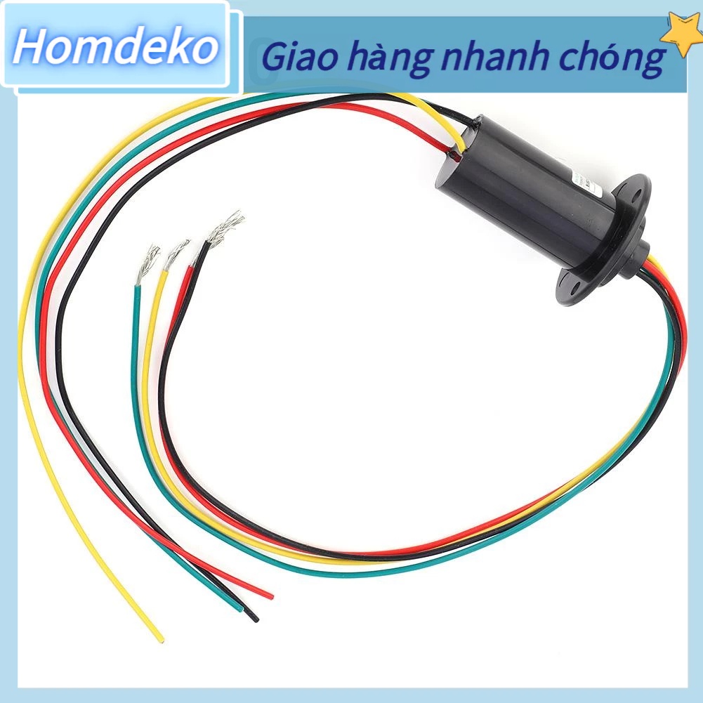 Vòng trượt dẫn điện MW1430 30A 4 dây dòng công suất cao 150RPM Homdeko