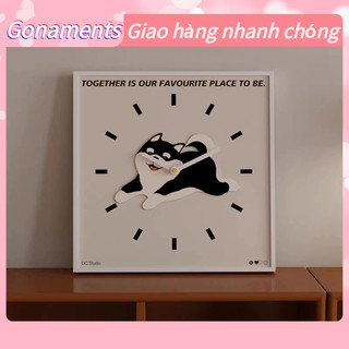 Đồng Hồ Treo Tường, Đồng hồ treo tường kim trôi, đồng hồ trang trí decor đẹp cho phòng khách cao cấp nghệ thuật Gonaments S.