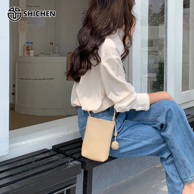 SHI CHEN Túi Đeo Chéo Đựng Điện Thoại Trọng Lượng Nhẹ Thời Trang Phong Cách Hàn Quốc Đơn Giản