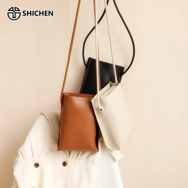 SHI CHEN Mới Túi Đựng Điện Thoại Kết Cấu Dọc Nhỏ Đơn Giản Thời Trang Nhật Bản ins Hợp Xu Hướng Và Đơn Giản